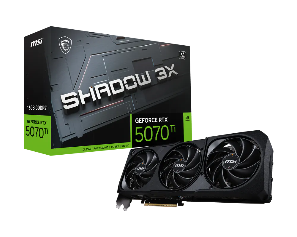 MSI GeForce RTX 5070 Ti 16G SHADOW 3X
